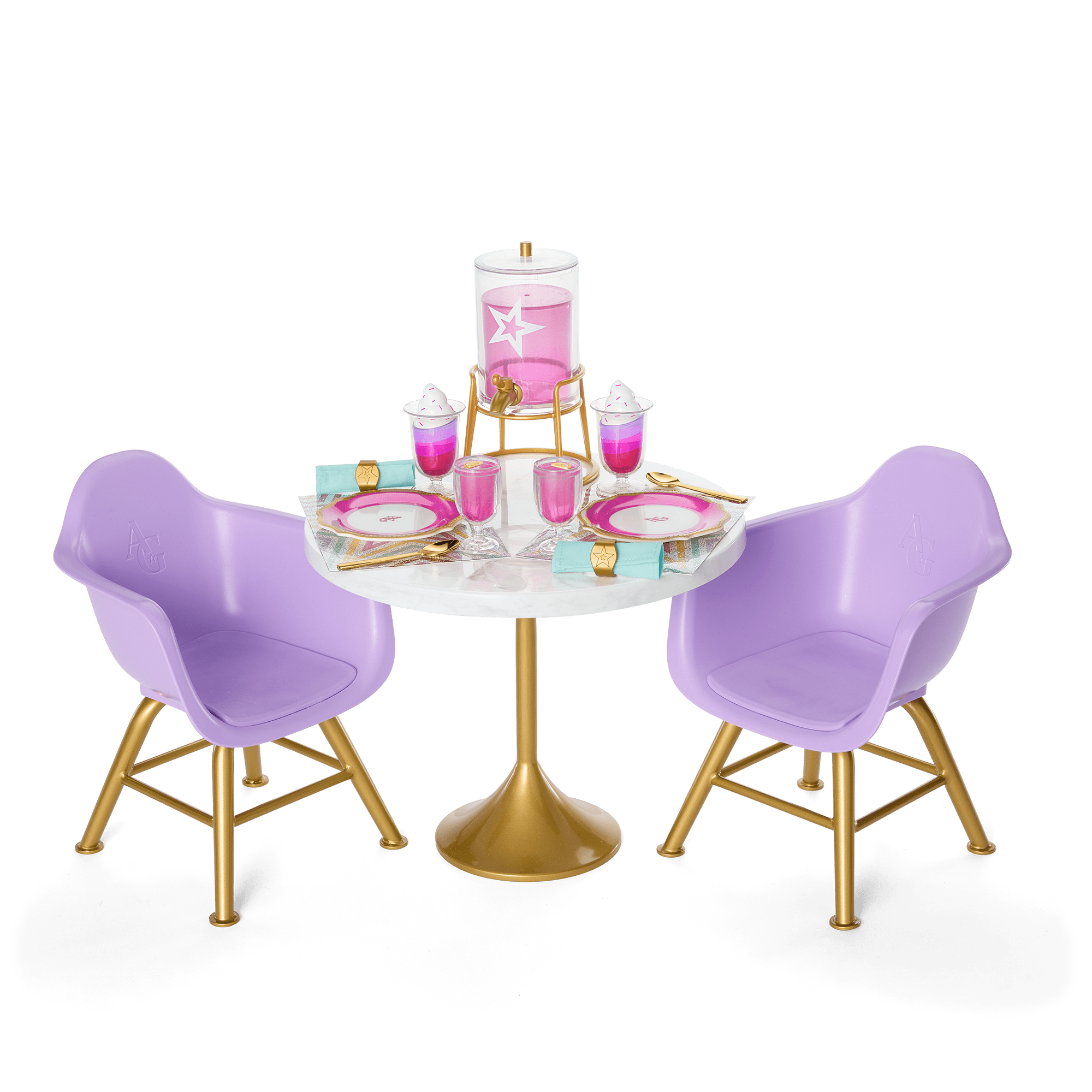 Kitchen Table for Two Set for 18 inch Dolls American Girl