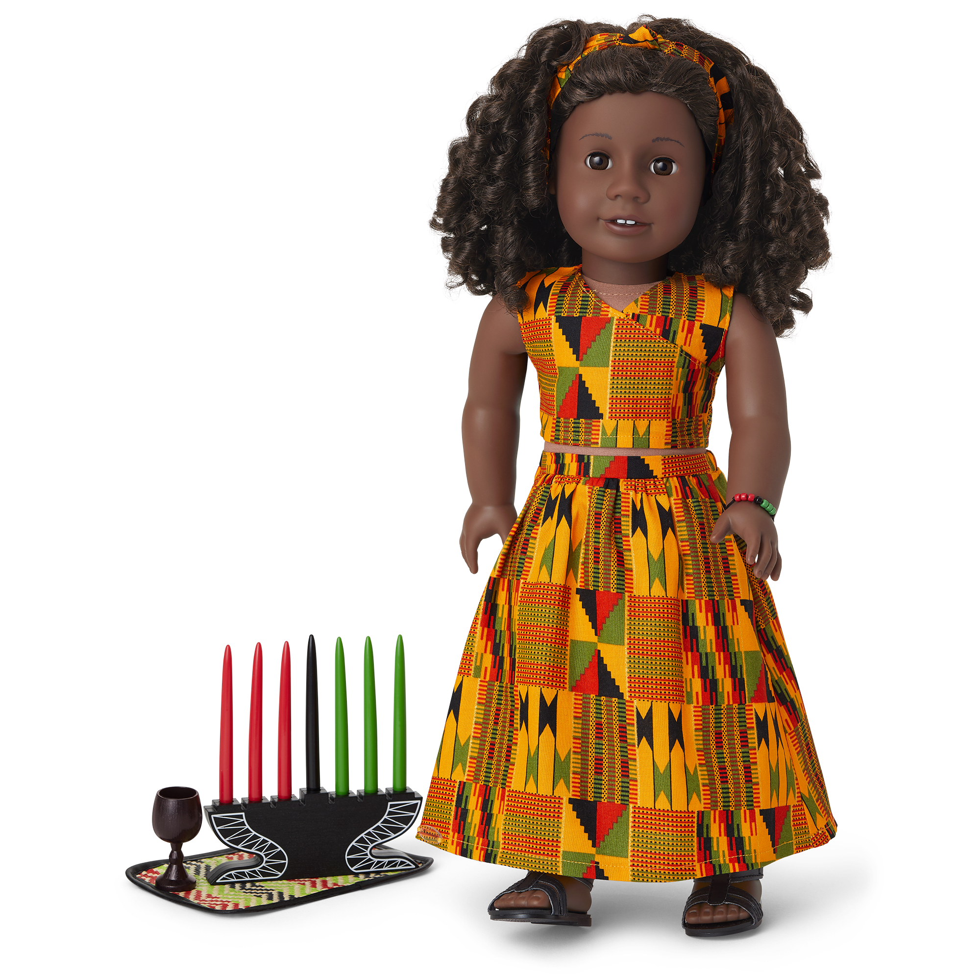 African American American Girl shops Doll With clothes