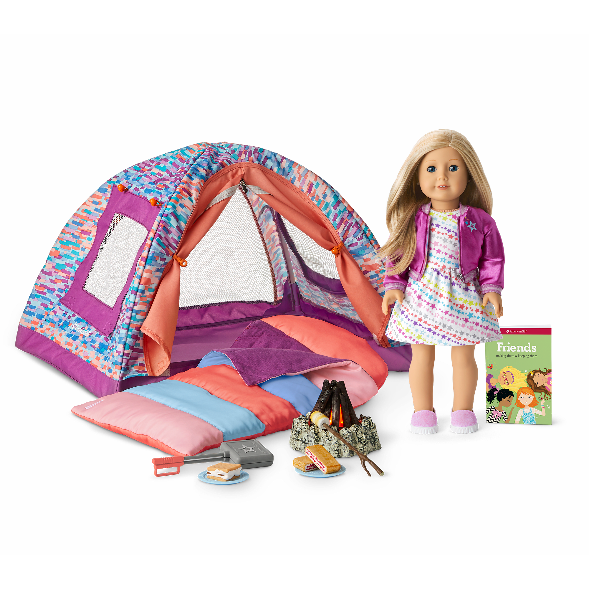 Truly Me 18 inch Doll 27 S more Fun Camping Set americangirl