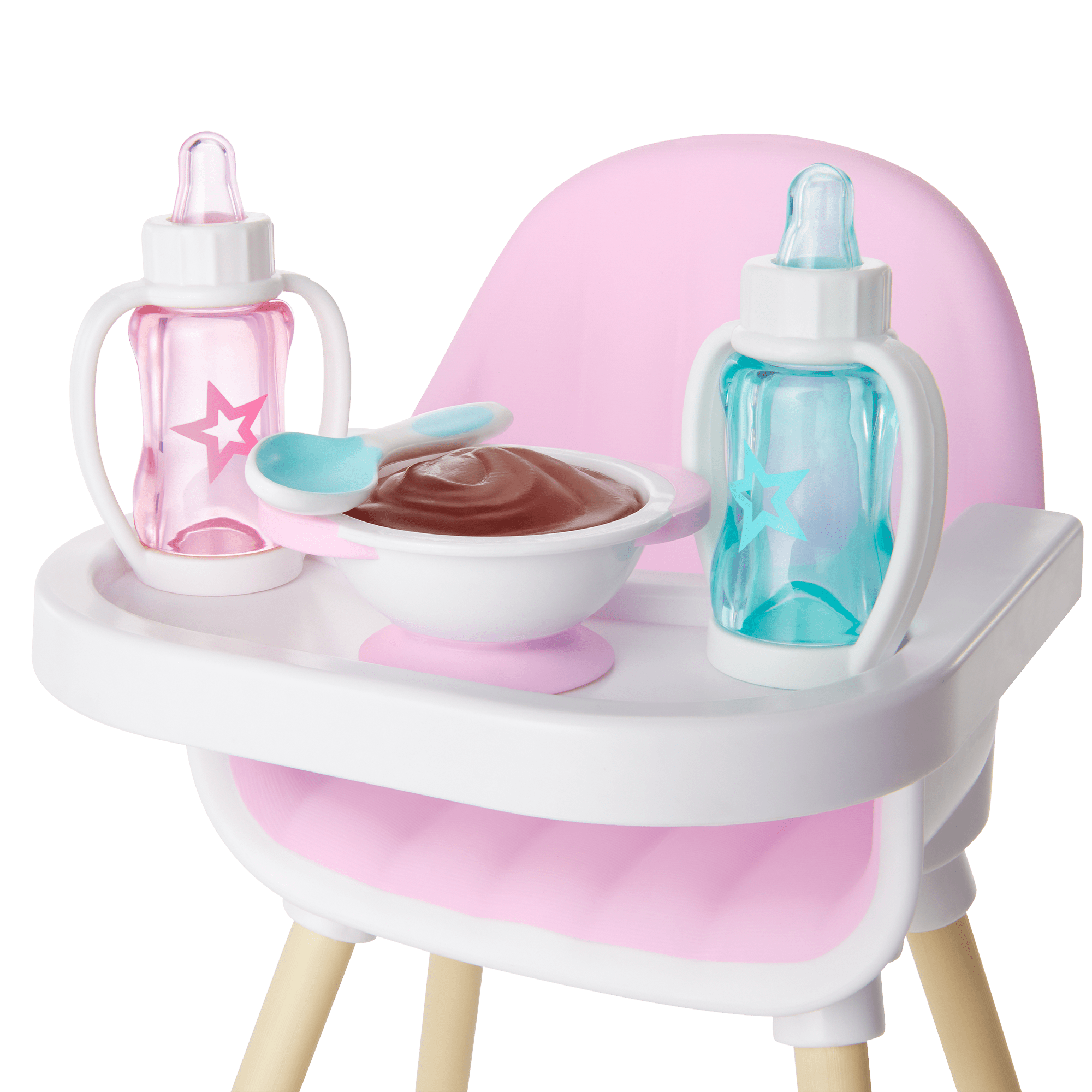 American Girl Bitty Baby Highchair and tray with online toy (3 pieces)