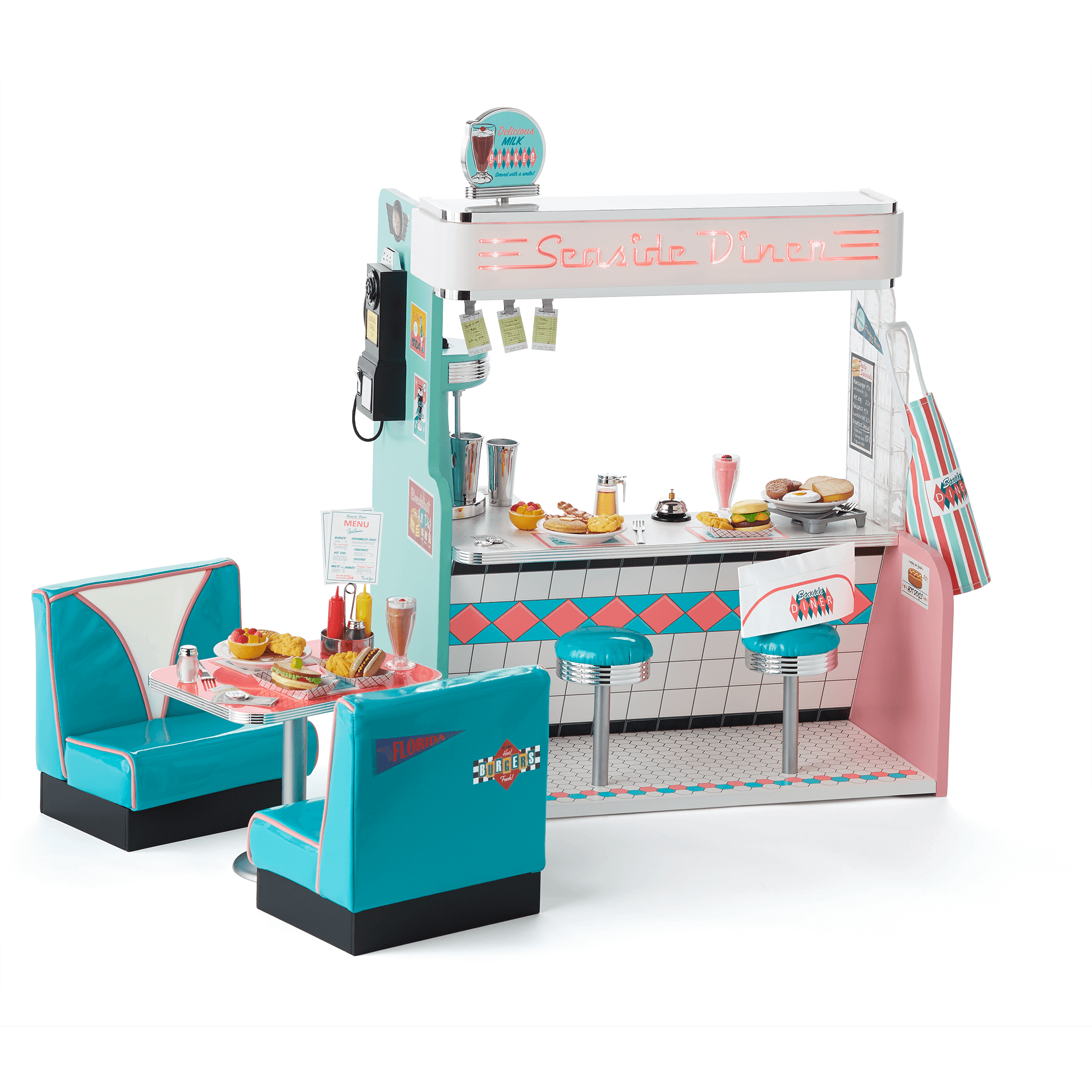 American girl doll seaside diner on sale