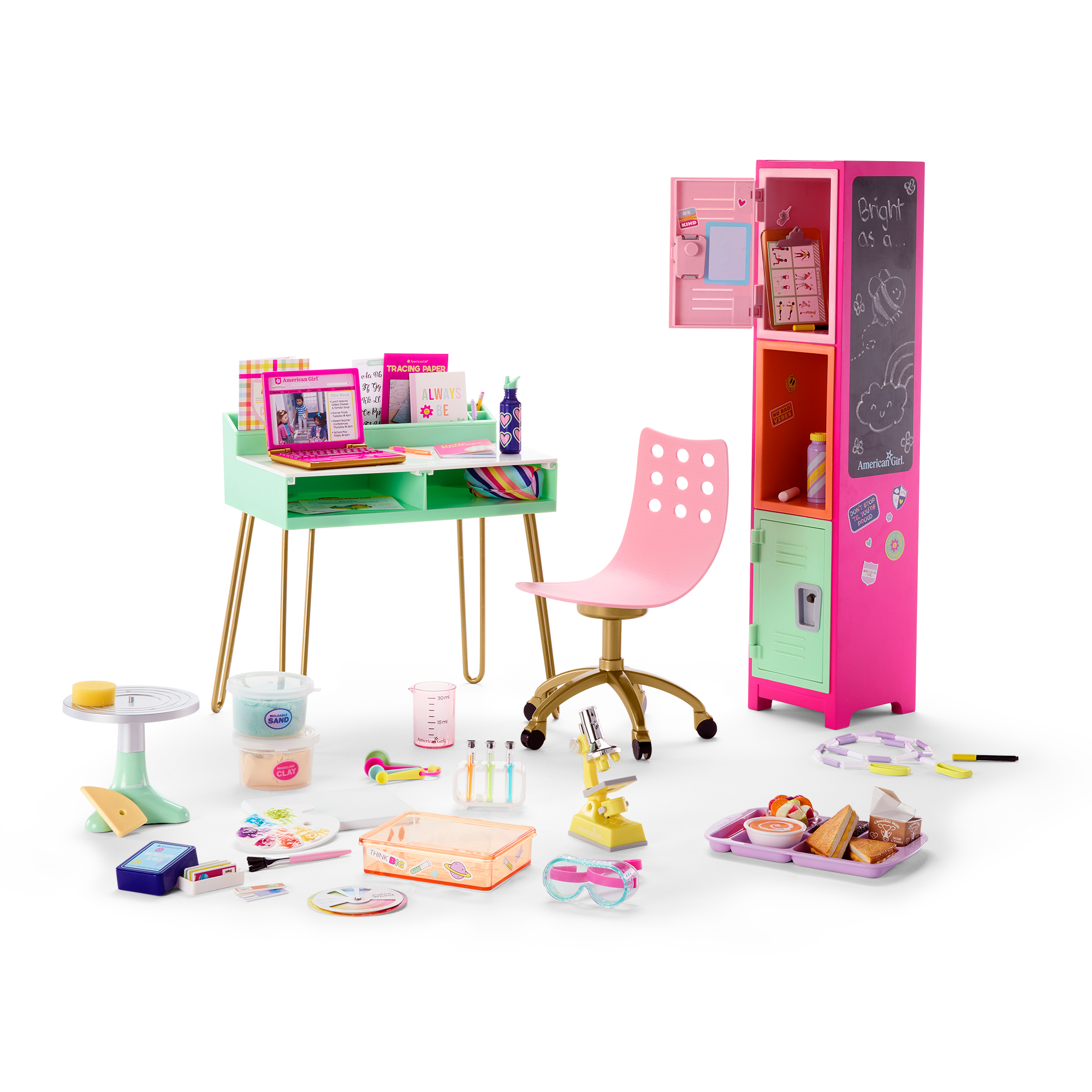 American girl school locker set online