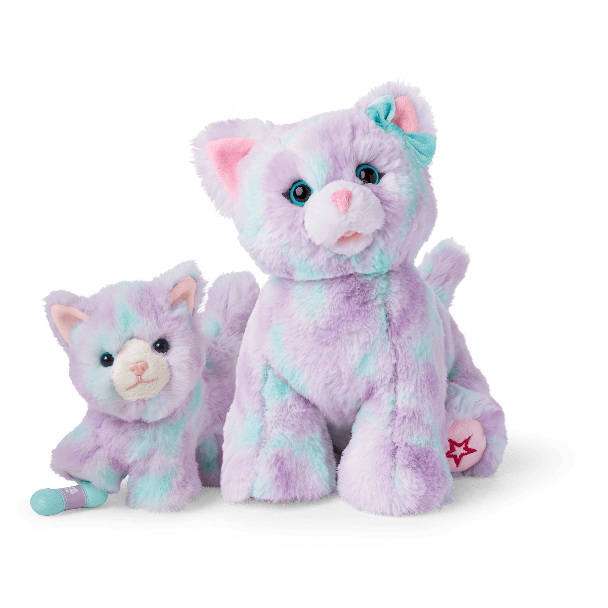 American girl online doll with her cat