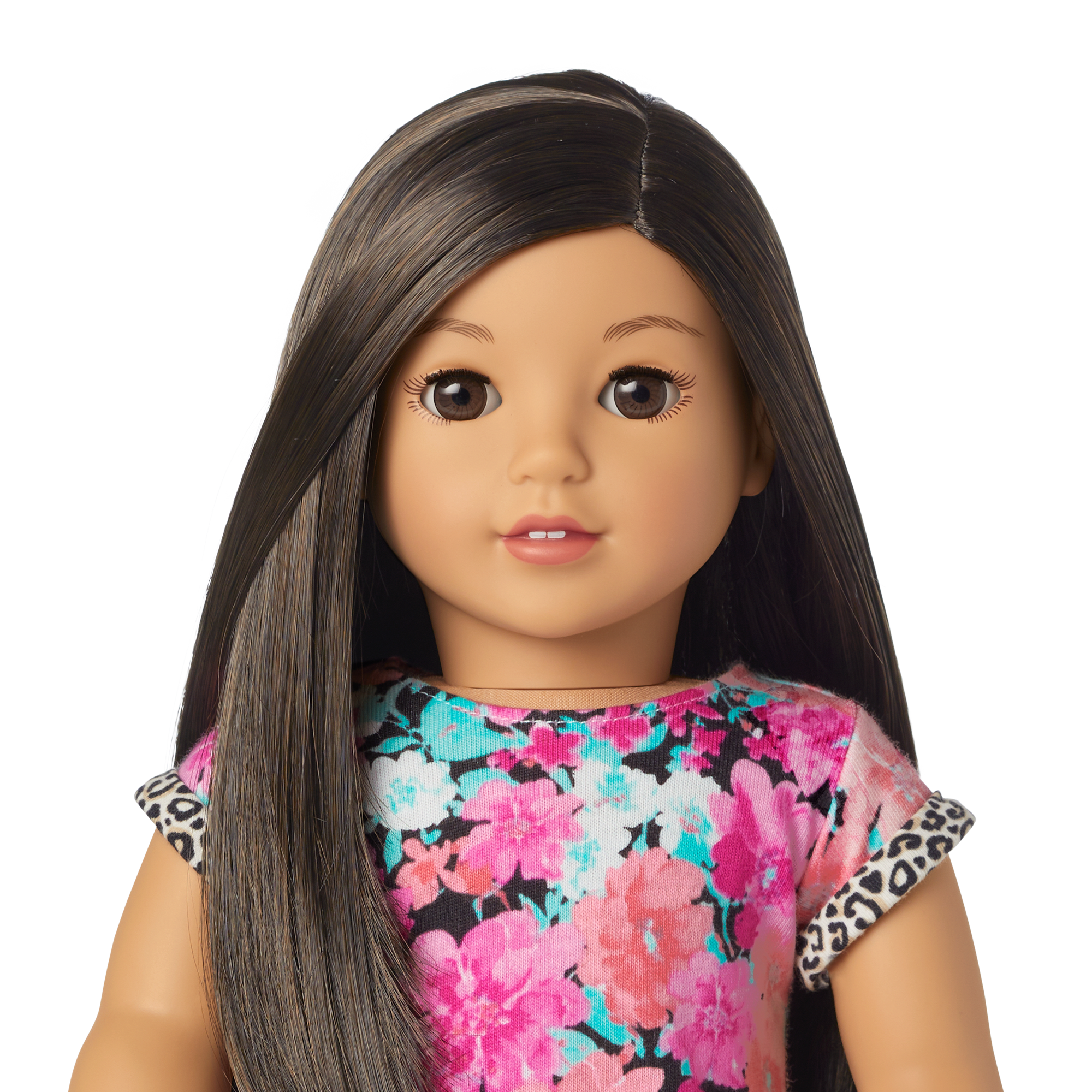 New American Girl Doll #124 Brown Eyes deals Straight Black-Brown Hair, Light-Med Skin