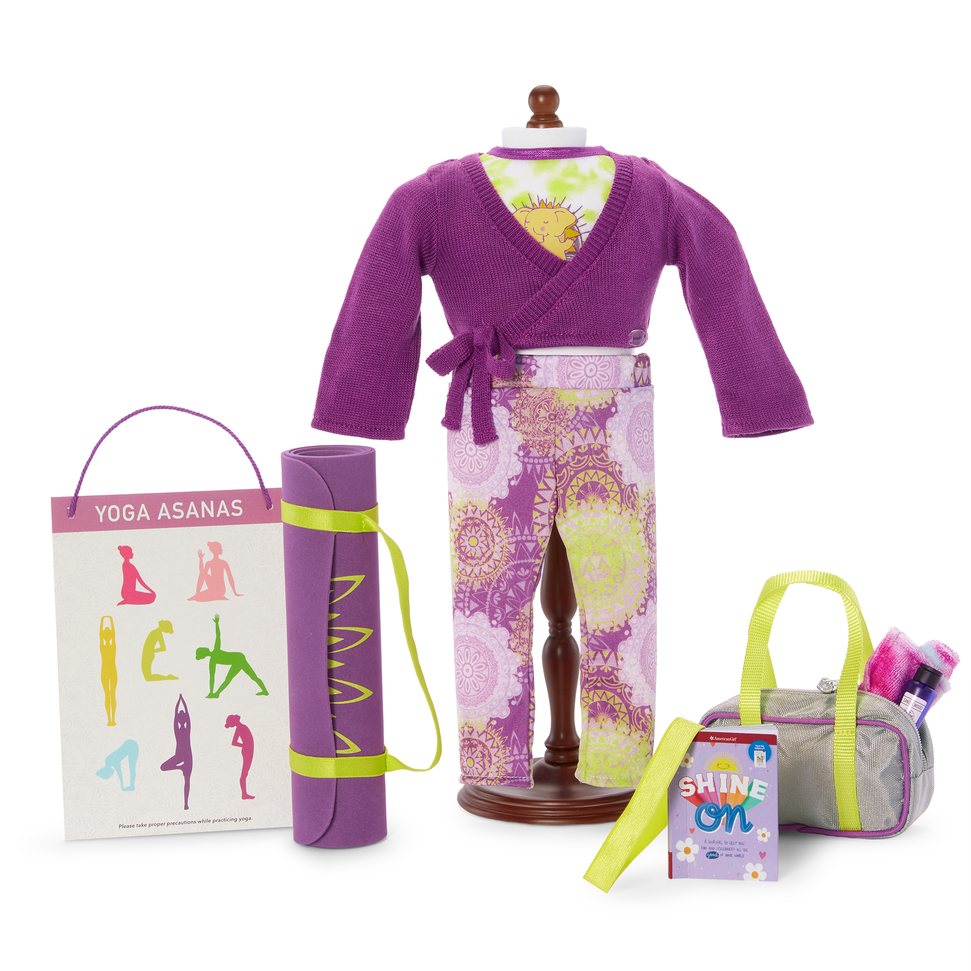 Out of This World Galaxy Yoga/workout Outfit for American Girl Doll/18 Inch  Doll 
