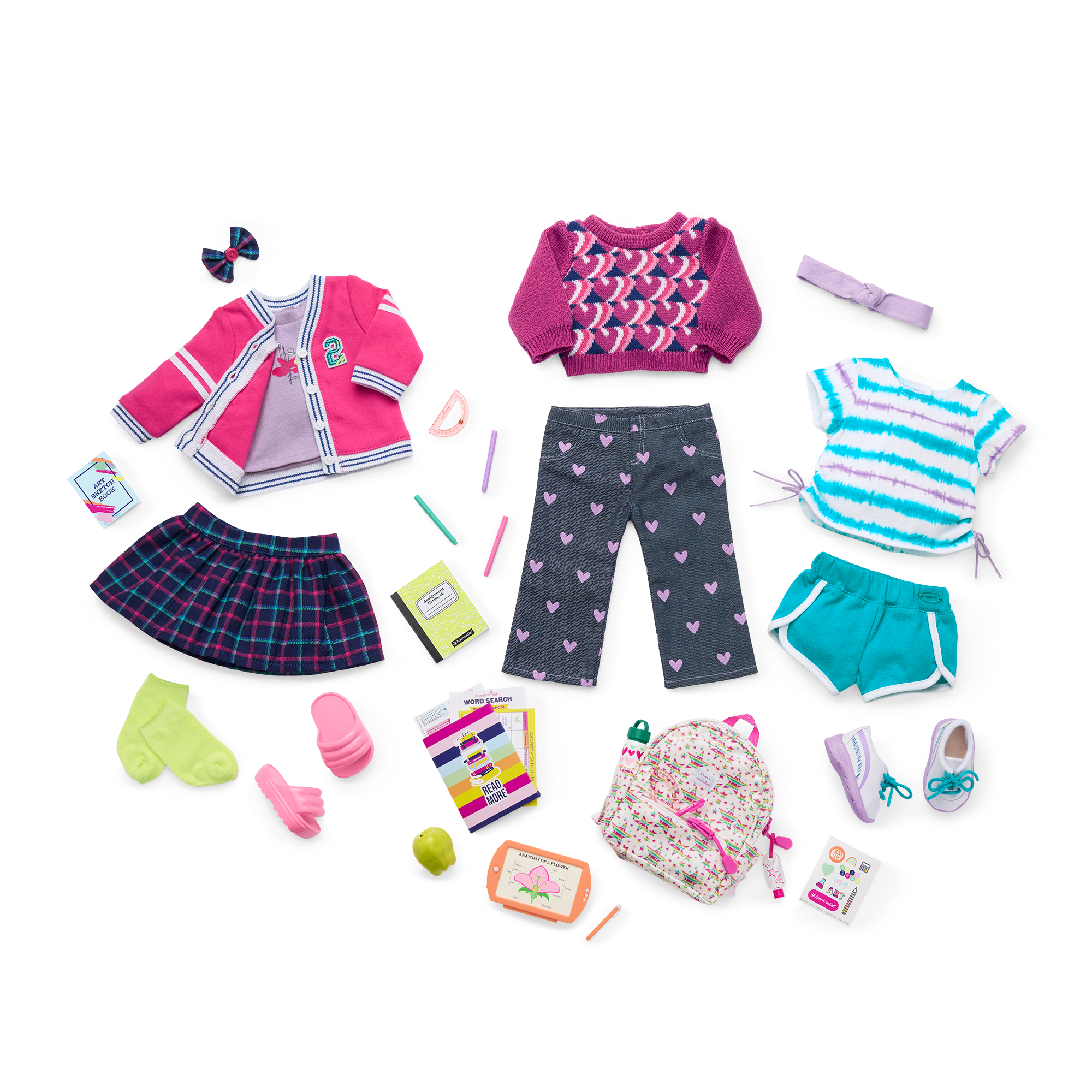 BUNDLE American Girl Doll And Clothes Accessories