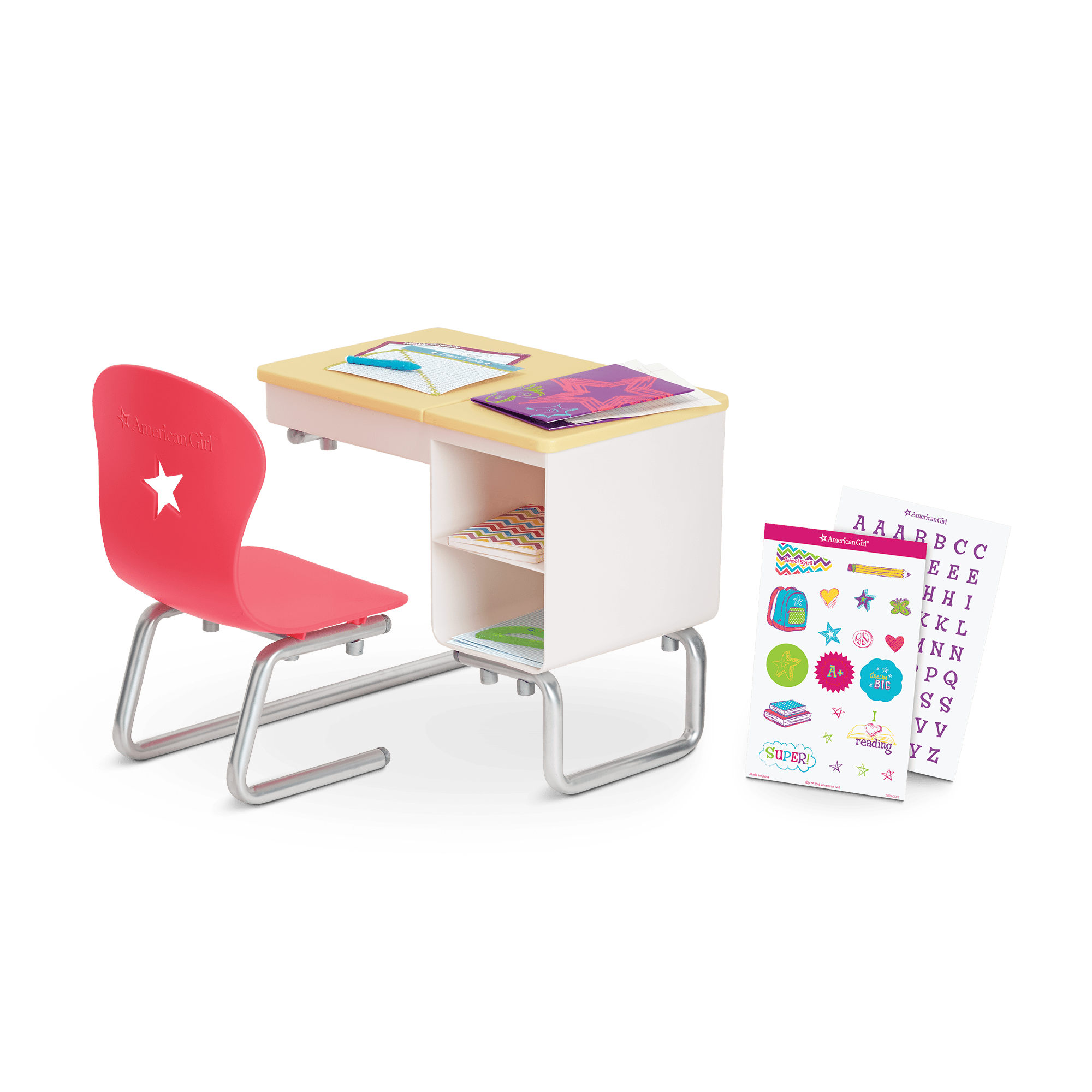 American girl school store desk set