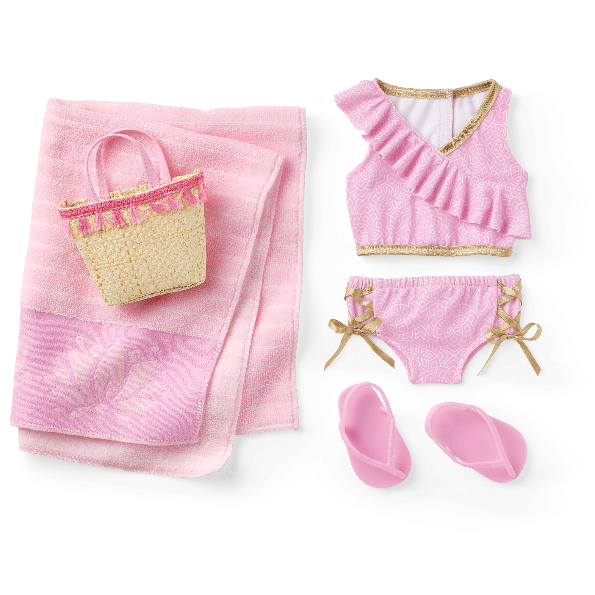 The New York Doll Collection Sweet Bikini Swim Set Fit for 18 Inch Dolls 