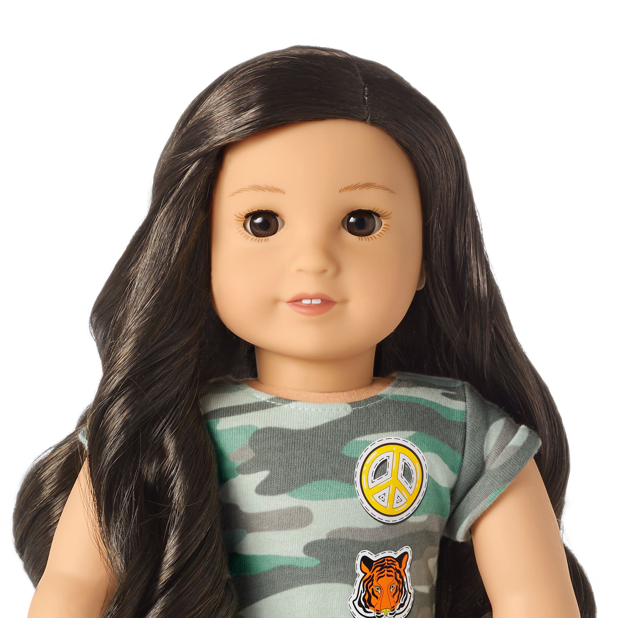 New American Girl Doll #124 Brown Eyes deals Straight Black-Brown Hair, Light-Med Skin