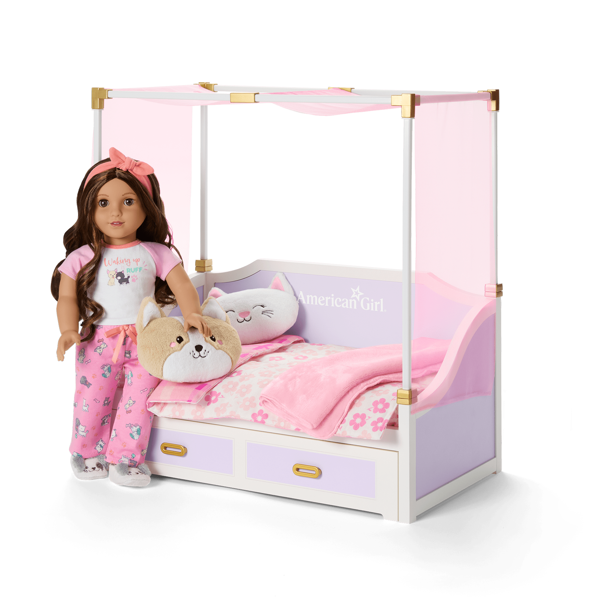 All Set for Sleepovers Canopy Bed for Dolls | American Girl®