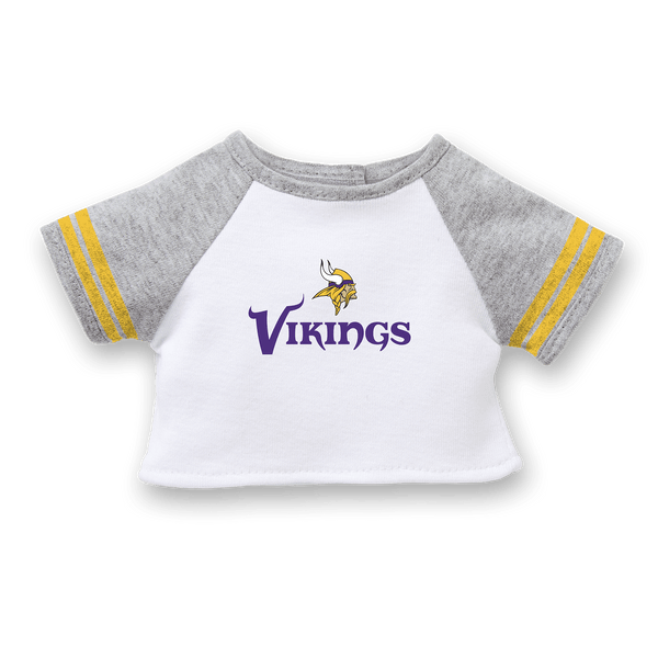 Minnesota Vikings Official NFL Kids Youth Girls Size Jersey-Style Athletic  Shirt