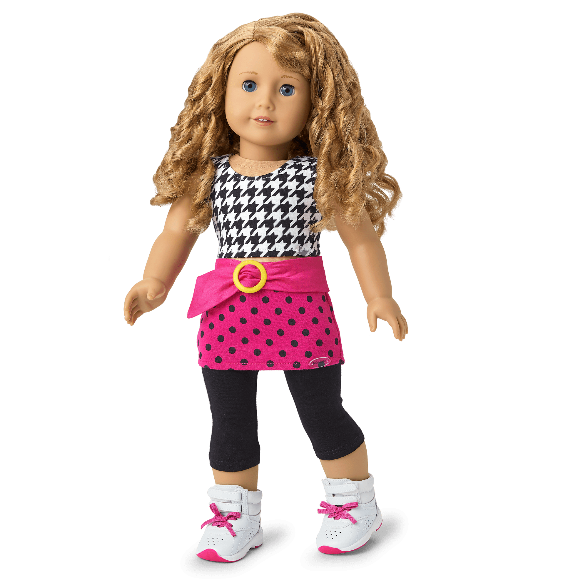 Doll Clothes Yoga Dance Outfit Black and White Fits 18 inch American Girl